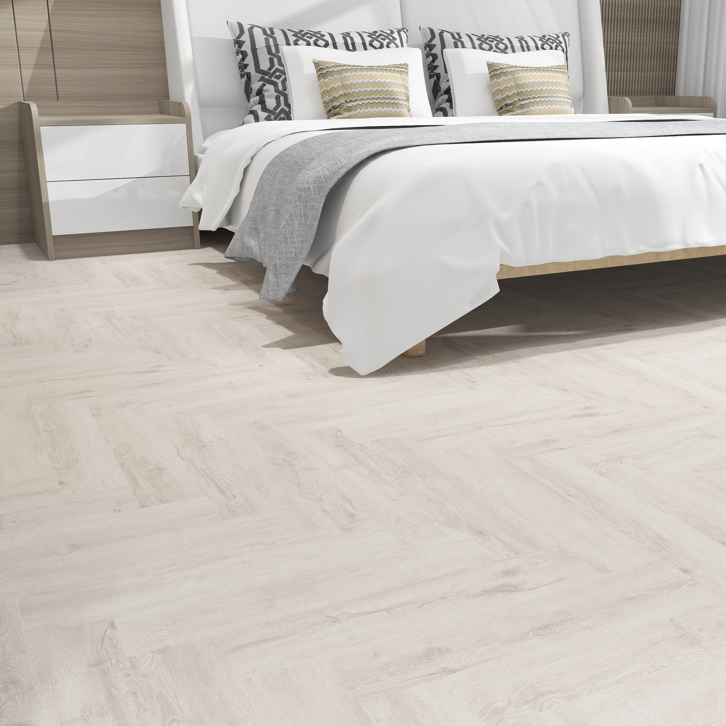 8mm Herringbone Cherry Rose